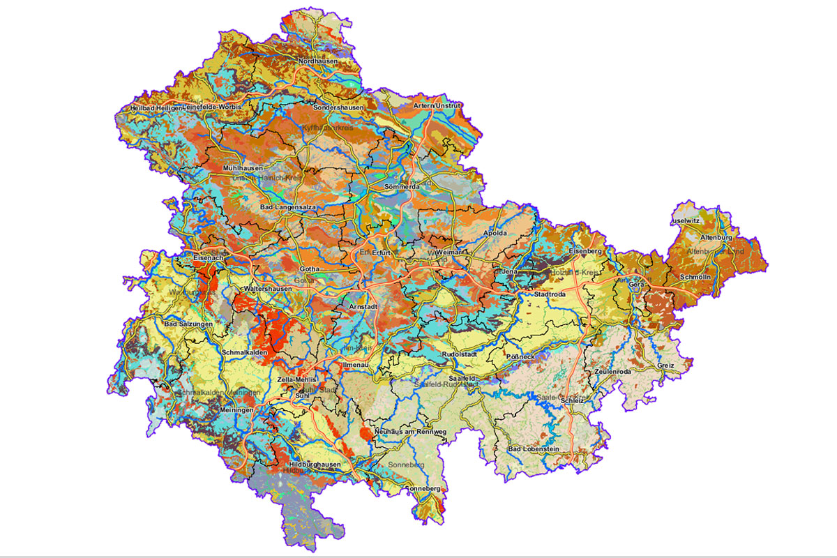 Bodengeologische Übersichtskarte 1: 100.000