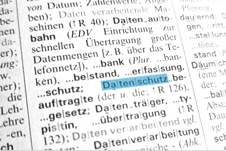 Schreibweise von Datenschutz laut Duden