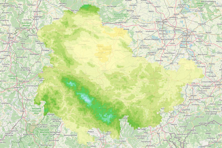 zur Karte Klimatische Wasserbilanz